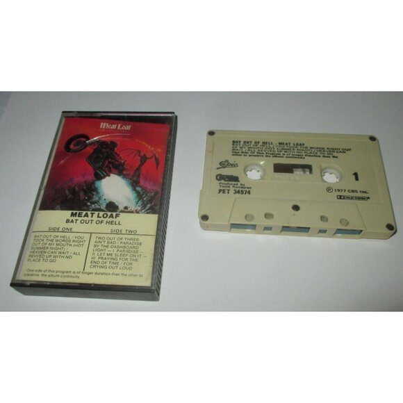 Meat Loaf ~ Bat Out of Hell on cassette (CBS Records, 1977) - Picture 1 of 2